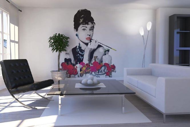PHOTOWALL / Hepburn - White (e19642)