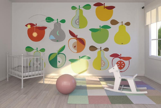 PHOTOWALL / Kivik Apple and Pear - White (e19673)