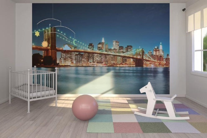 PHOTOWALL / Bright Brooklyn Bridge (e19862)