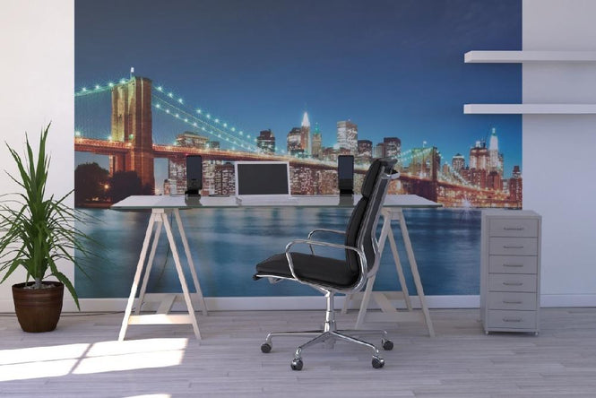 PHOTOWALL / Bright Brooklyn Bridge (e19862)