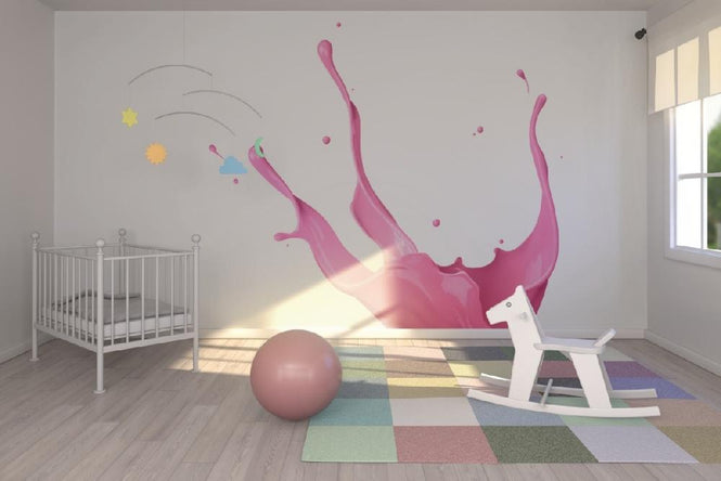 PHOTOWALL / Pink Paint Splash (e19927)