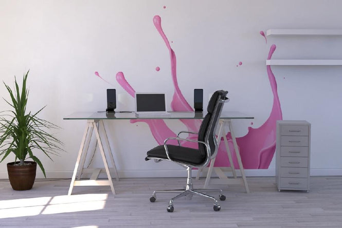 PHOTOWALL / Pink Paint Splash (e19927)