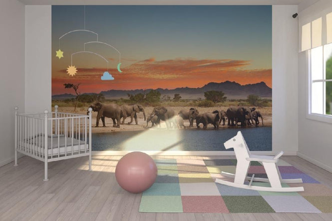 PHOTOWALL / Herd of Elephants (e19966)