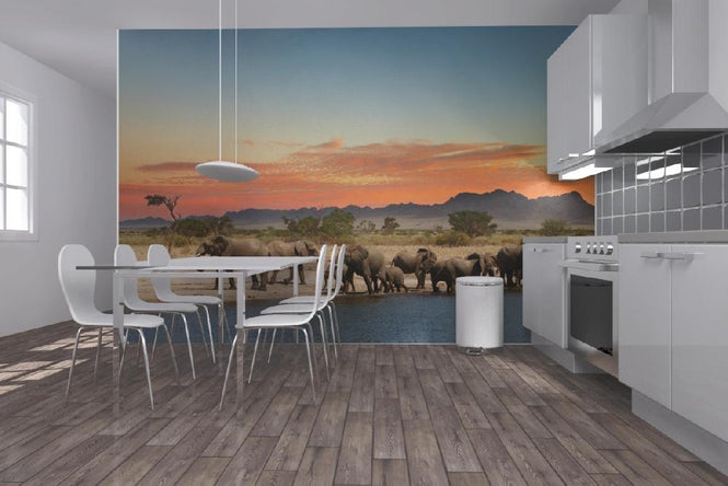 PHOTOWALL / Herd of Elephants (e19966)