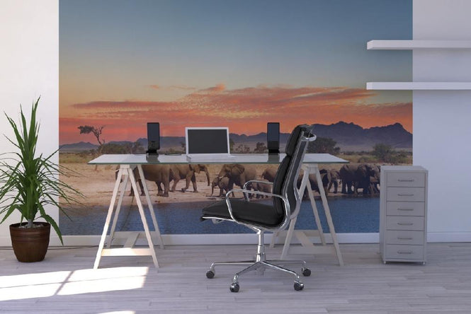 PHOTOWALL / Herd of Elephants (e19966)