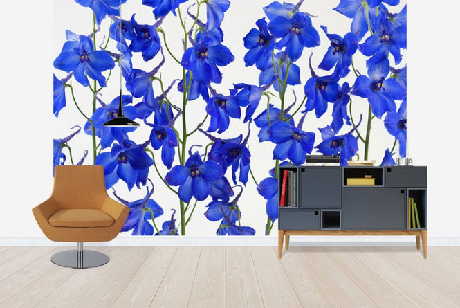 PHOTOWALL / Blue Flowers (e20097)
