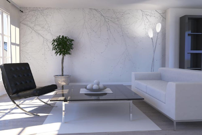 PHOTOWALL / Black Beech - Grey (e20237)