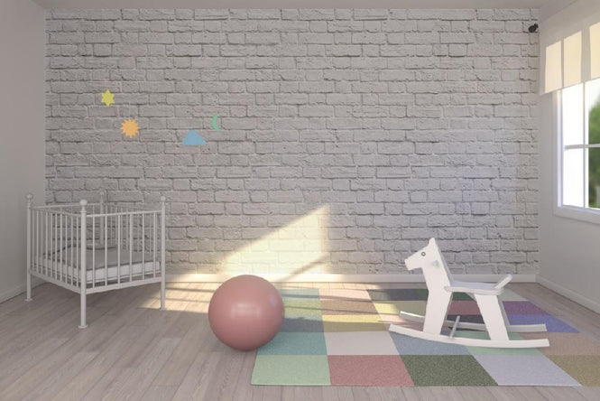 PHOTOWALL / Brick Wall - White (e20332)