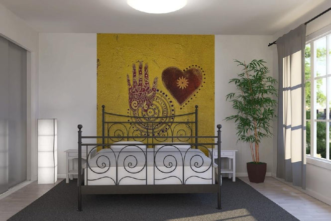 PHOTOWALL / Heart and Hand Painting (e20411)