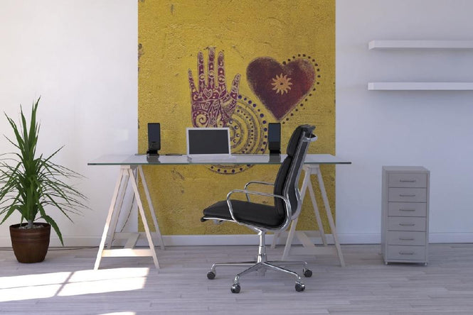 PHOTOWALL / Heart and Hand Painting (e20411)
