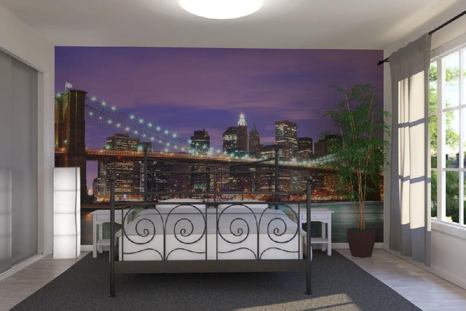 PHOTOWALL / Brooklyn Bridge at Night (e20414)