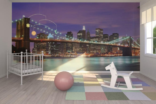PHOTOWALL / Brooklyn Bridge at Night (e20414)