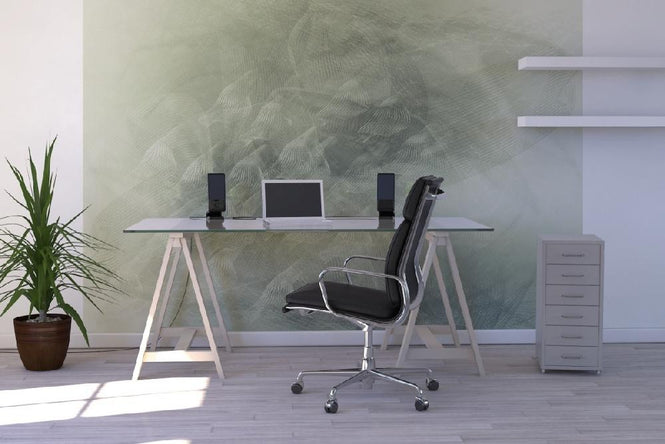 PHOTOWALL / Liquid Lines - Green (e20468)