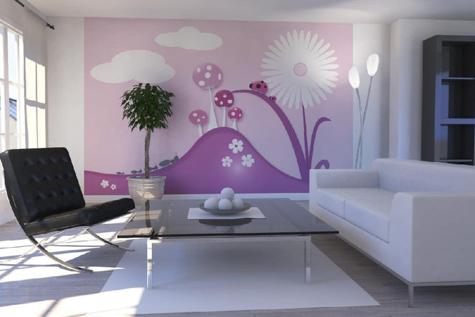 PHOTOWALL / A Bugs World - Pink (e20760)