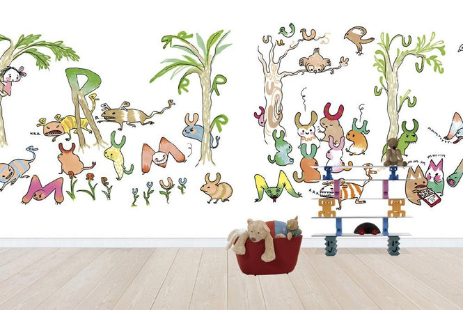 PHOTOWALL / Bokstavsbus Morrande M Rytande R (e20923)