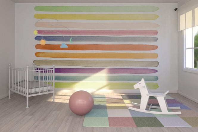 PHOTOWALL / Watercolor Stripes (e21041)