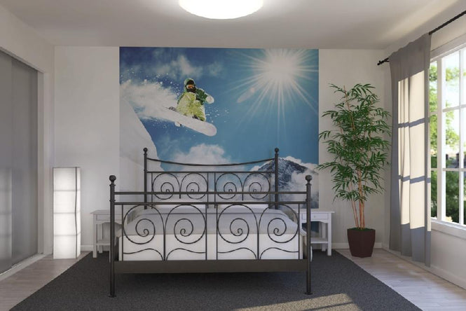PHOTOWALL / Snowboarder at Jump (e21136)