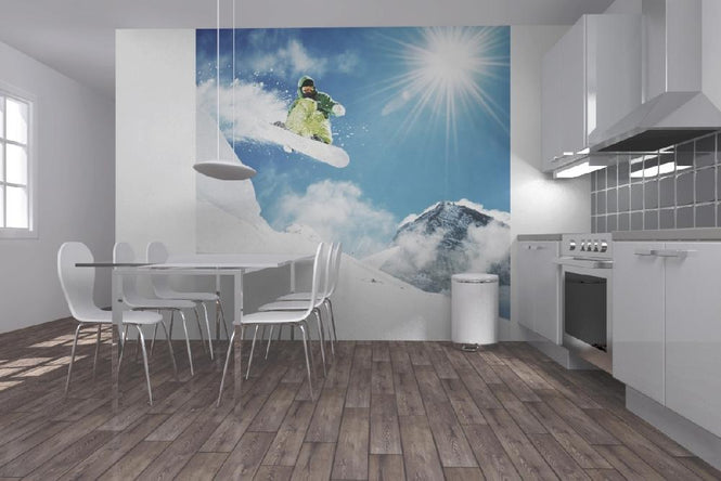 PHOTOWALL / Snowboarder at Jump (e21136)