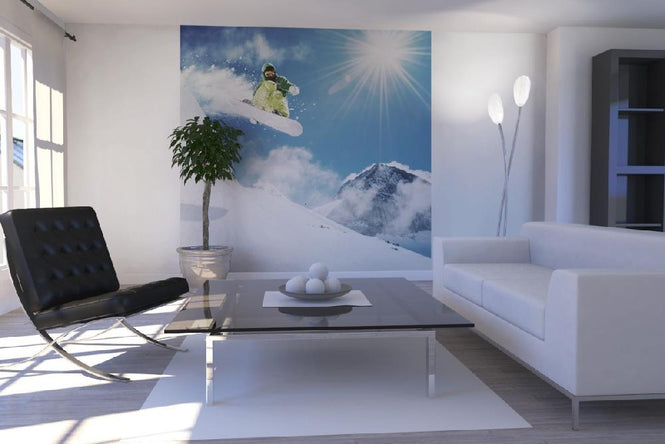 PHOTOWALL / Snowboarder at Jump (e21136)