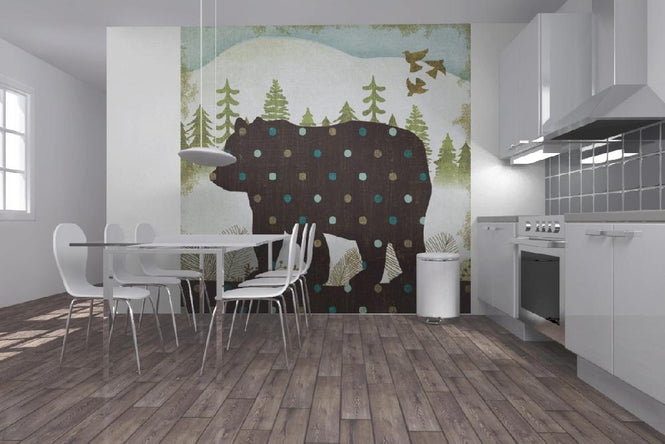 PHOTOWALL / Woodland Dwellers Bear Dots (e21593)