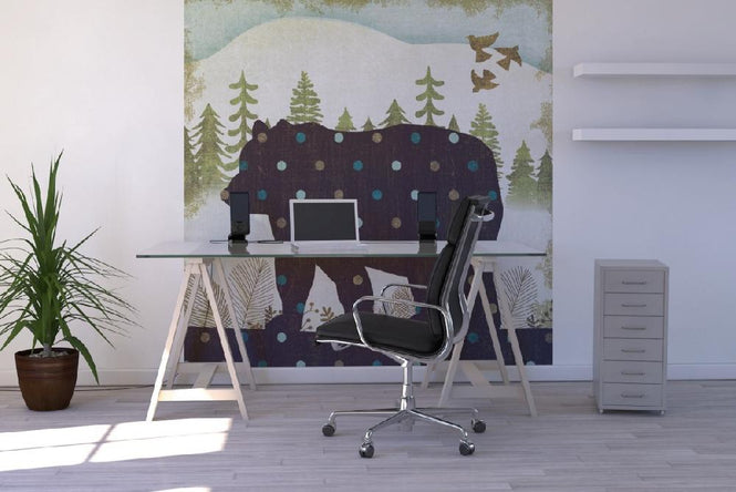 PHOTOWALL / Woodland Dwellers Bear Dots (e21593)