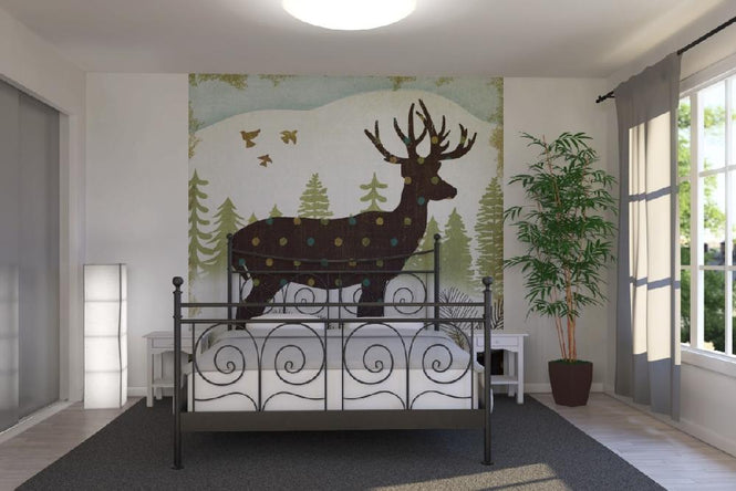PHOTOWALL / Woodland Dwellers Deer Dots (e21594)