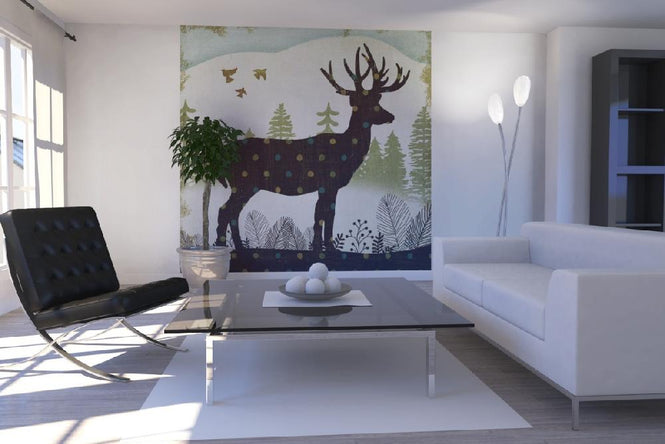 PHOTOWALL / Woodland Dwellers Deer Dots (e21594)
