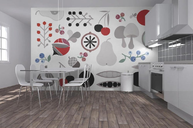 PHOTOWALL / Mushroom Berries Nuts and Fruits (e21630)