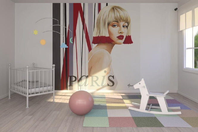 PHOTOWALL / Femme Cheveux Rouges (e22072)