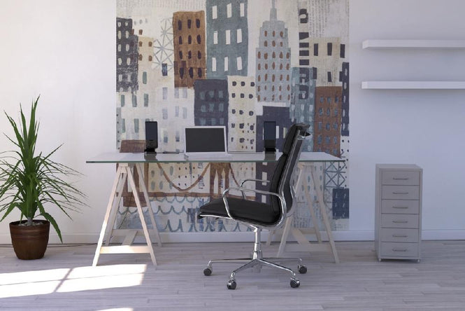 PHOTOWALL / New York Skyline Collage - Grey I (e22266)