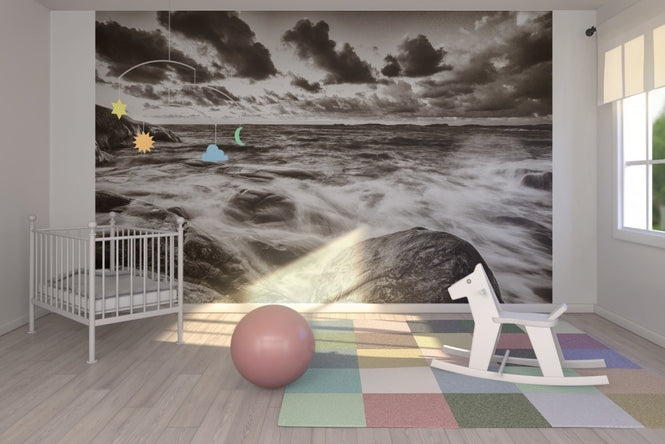 PHOTOWALL / Stormy Sea at Rocks (e22576)
