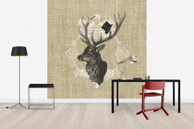 PHOTOWALL / Gentleman Stag Linen (e22637)