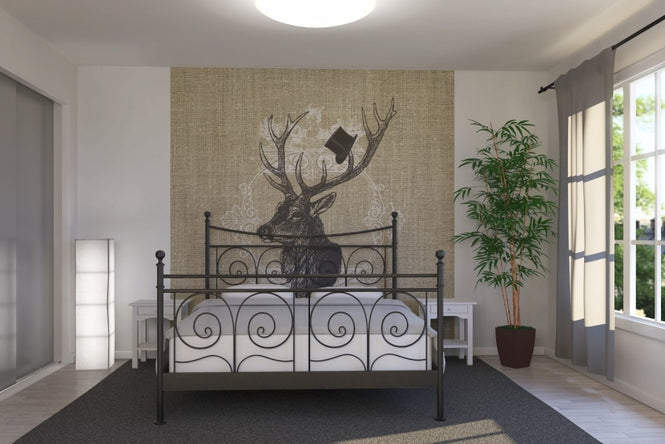 PHOTOWALL / Gentleman Stag Linen (e22637)