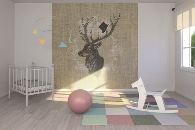 PHOTOWALL / Gentleman Stag Linen (e22637)