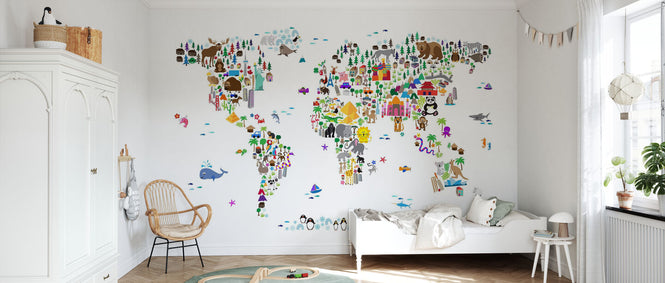PHOTOWALL / Animal Map of the World (e22670)