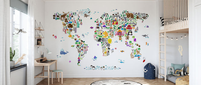 PHOTOWALL / Animal Map of the World (e22670)