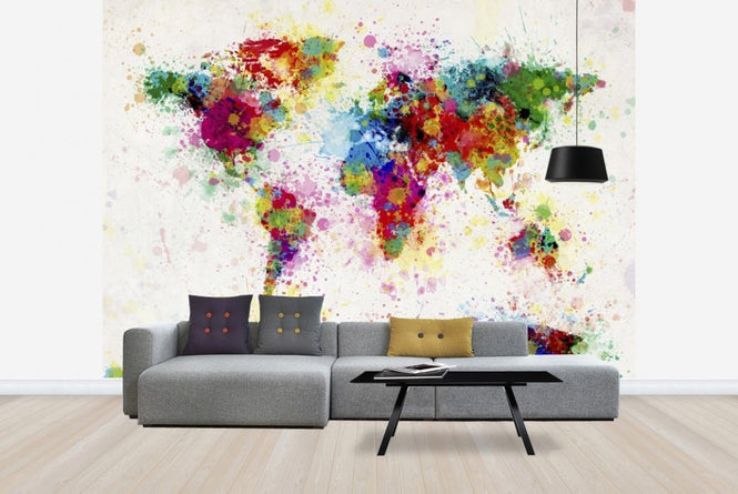 PHOTOWALL / Paint Splashes Map (e22671)
