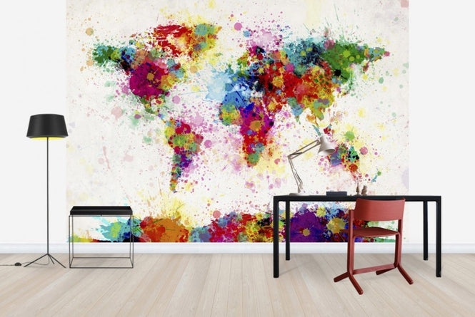 PHOTOWALL / Paint Splashes Map (e22671)
