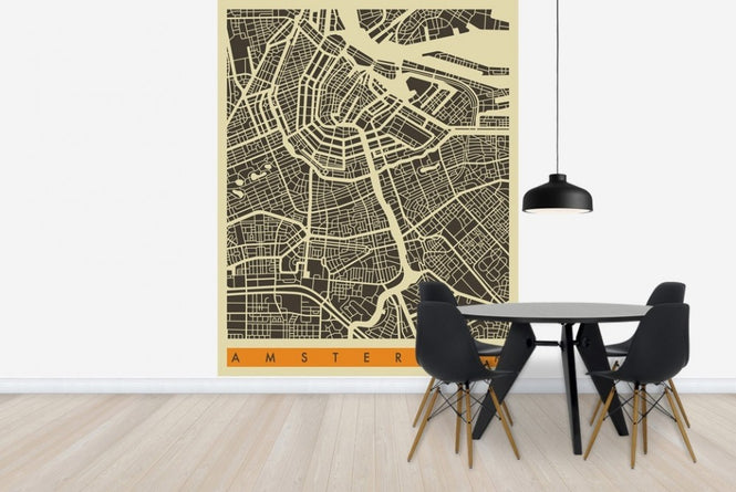 PHOTOWALL / City Map - Amsterdam (e22753)