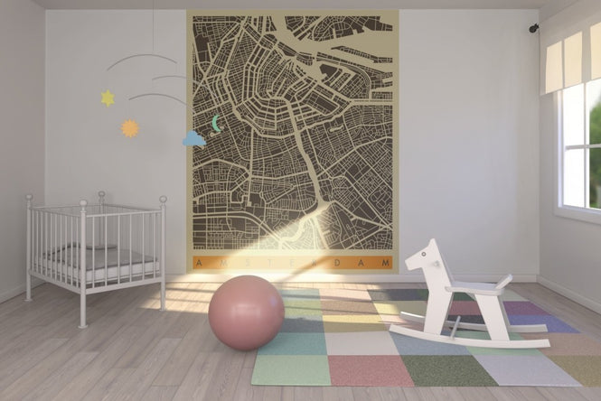 PHOTOWALL / City Map - Amsterdam (e22753)