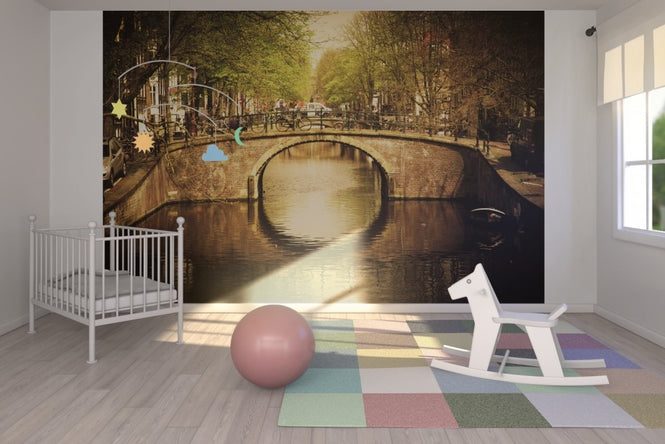 PHOTOWALL / Romantic Bridge Over Canal in Amsterdam (e22817)