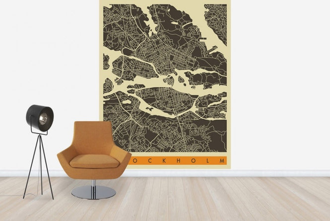 PHOTOWALL / City Map - Stockholm (e23129)