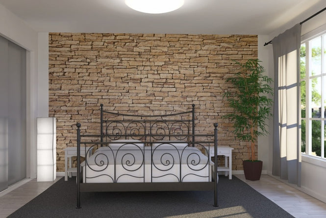 PHOTOWALL / Lime Stone wall (e23176)