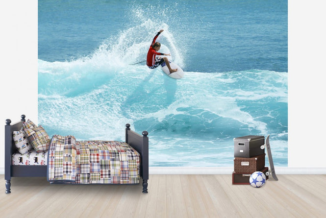 PHOTOWALL / Surfer Carving Top of Wave (e23246)