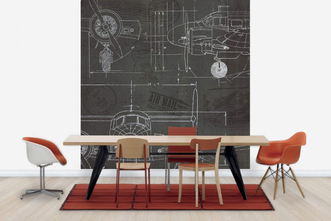 PHOTOWALL / Plane Blueprint 3 (e23412)