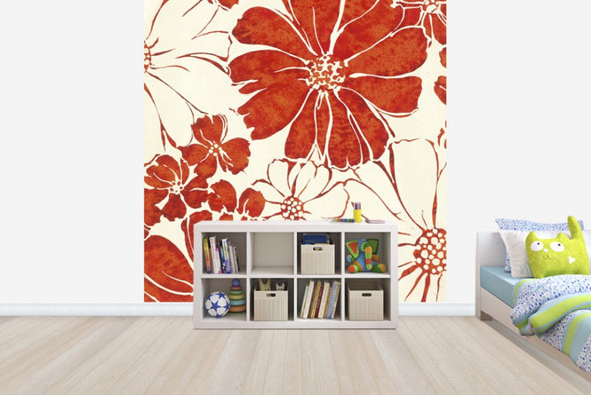 PHOTOWALL / Summer Daisies Red (e23413)