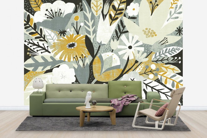 PHOTOWALL / Vintage Bouquet Yellow (e23470)
