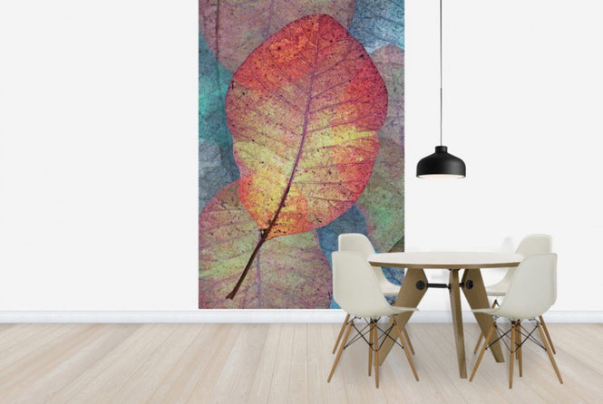 PHOTOWALL / Read Leaf Pattern (e23742)