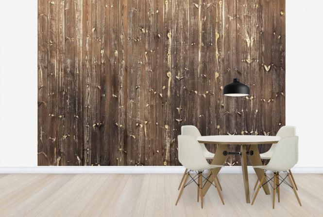 PHOTOWALL / Brown Wooden Wall (e23779)