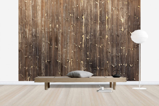 PHOTOWALL / Brown Wooden Wall (e23779)